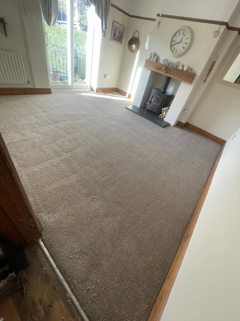 Warm taupe living room