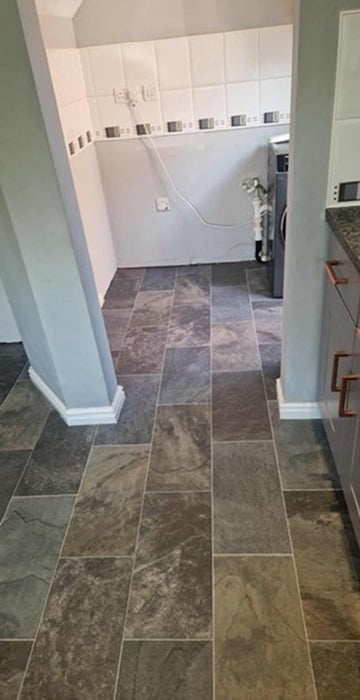 Slate tile vinyl utility