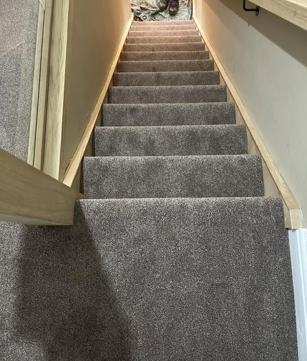 Mocha stairs & landing