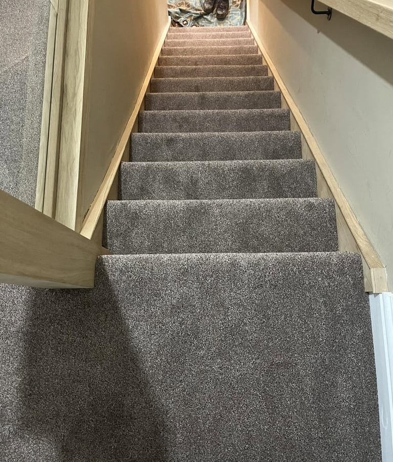 Mocha stairs & landing